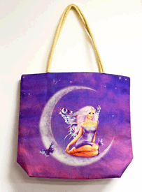 Techno Jute Fairy Tote Bag